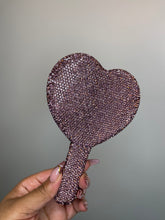 Load image into Gallery viewer, Heart shaped Rhinestone Mirror
